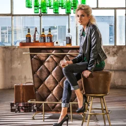 Bar Lady Rock Vintage - Bardisk Brunt/Mässing - KARE Design