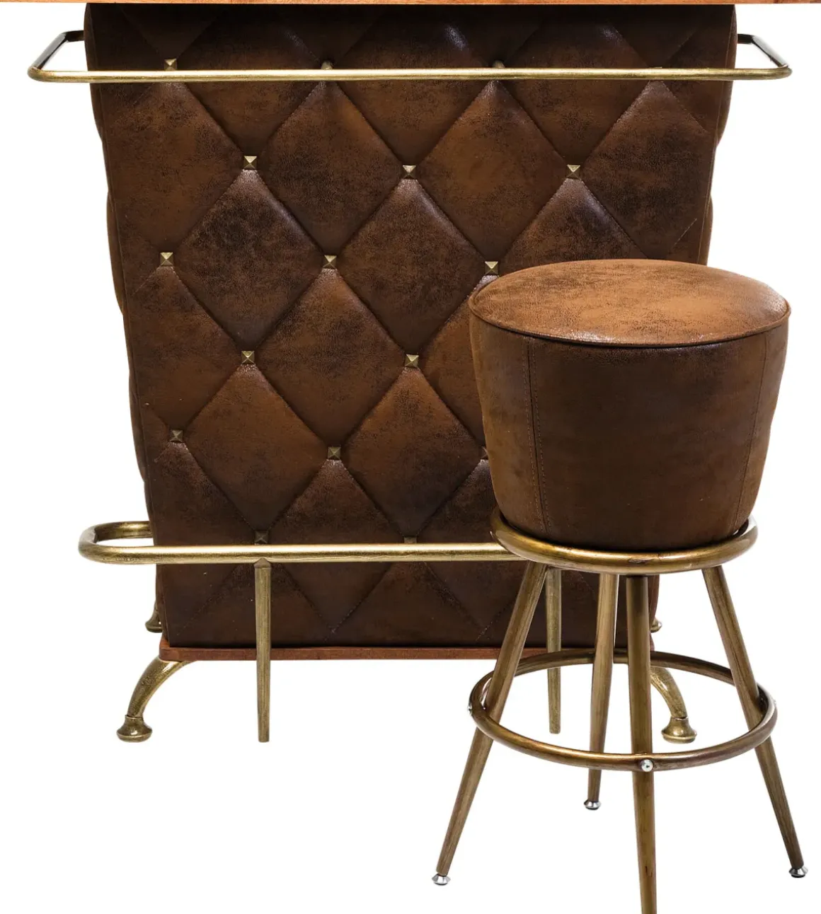 Bar Lady Rock Vintage - Bardisk Brunt/Mässing - KARE Design