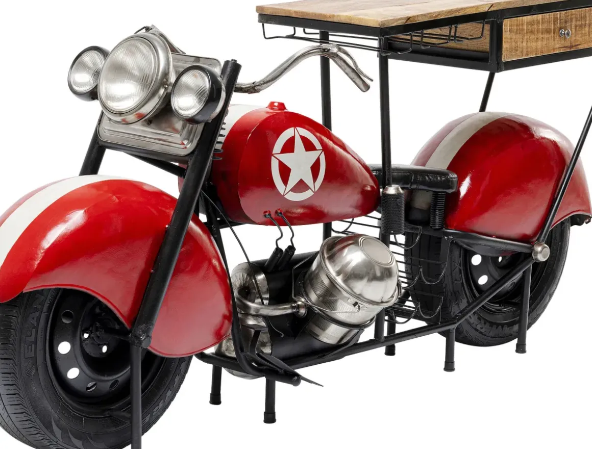 Bar Motorbike - Vintage Röd, 210x98cm - KARE Design