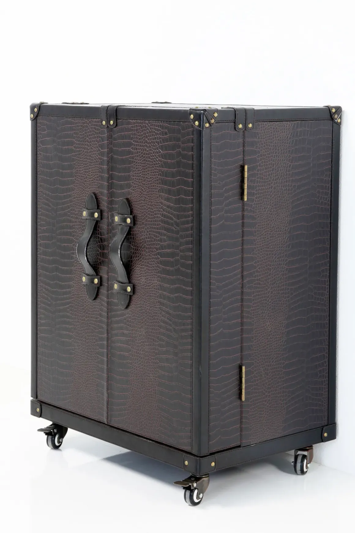Barskåp Globetrotter - Svartbrun, 83cm - KARE Design