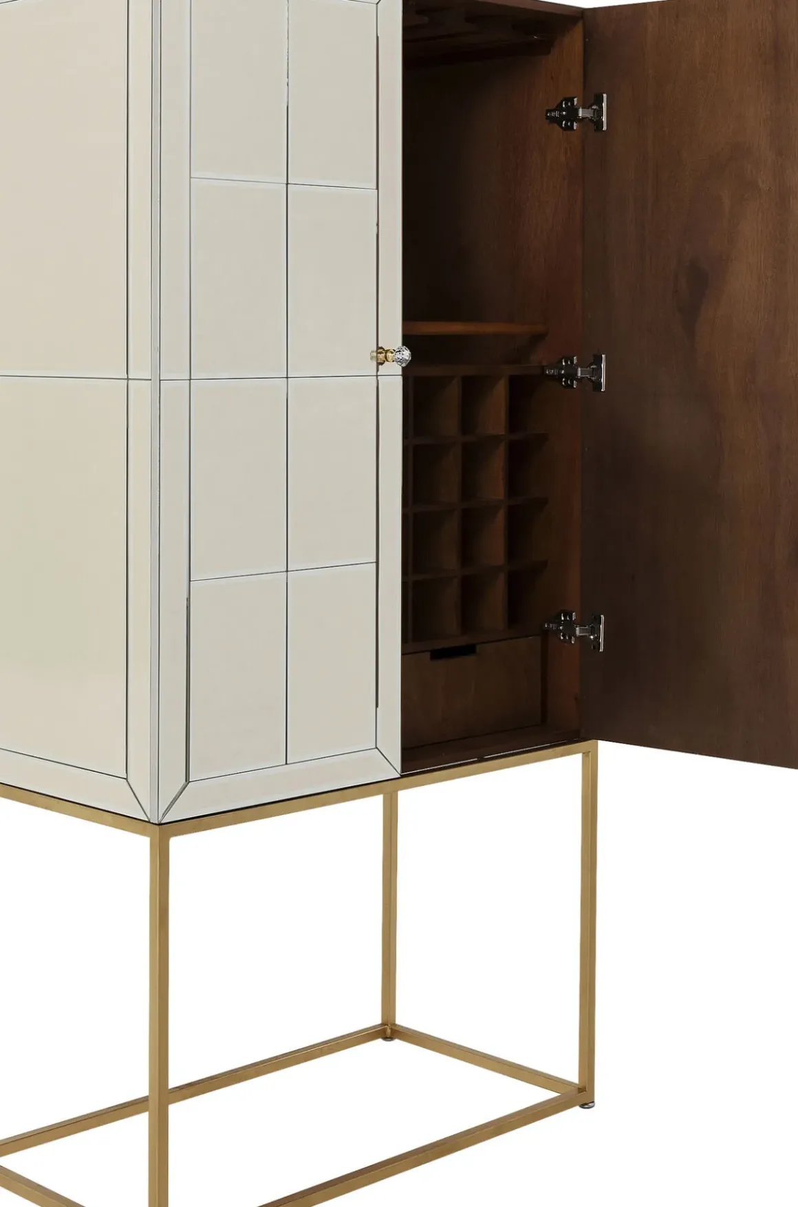 Barskåp Luxury - Champagnefärgat Spegelglas - KARE Design