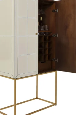 Barskåp Luxury - Champagnefärgat Spegelglas - KARE Design
