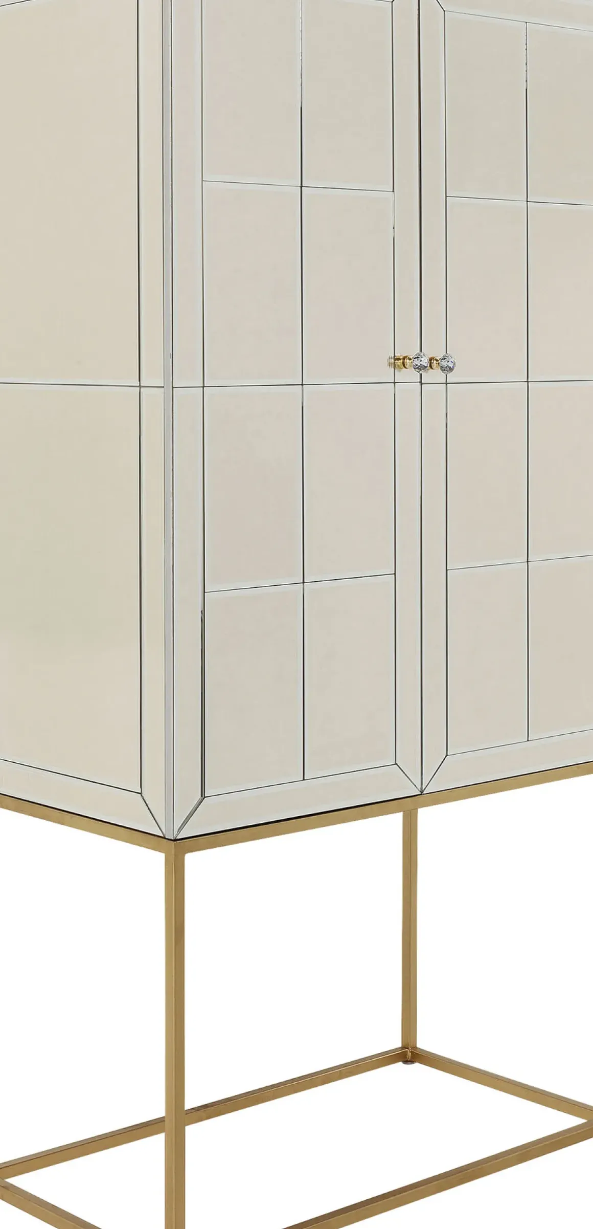 Barskåp Luxury - Champagnefärgat Spegelglas - KARE Design