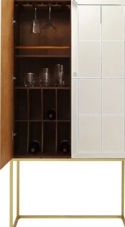 Barskåp Luxury - Champagnefärgat Spegelglas - KARE Design