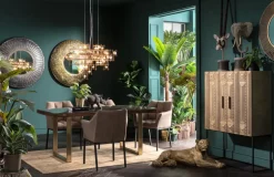 Barskåp Marrakesh - Matt Guldfinish/Svart - KARE Design