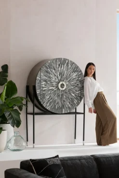 Barskåp Zoom - Svart, Grå, Vit, 160x100cm - KARE Design