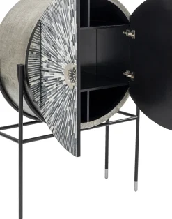 Barskåp Zoom - Svart, Grå, Vit, 160x100cm - KARE Design