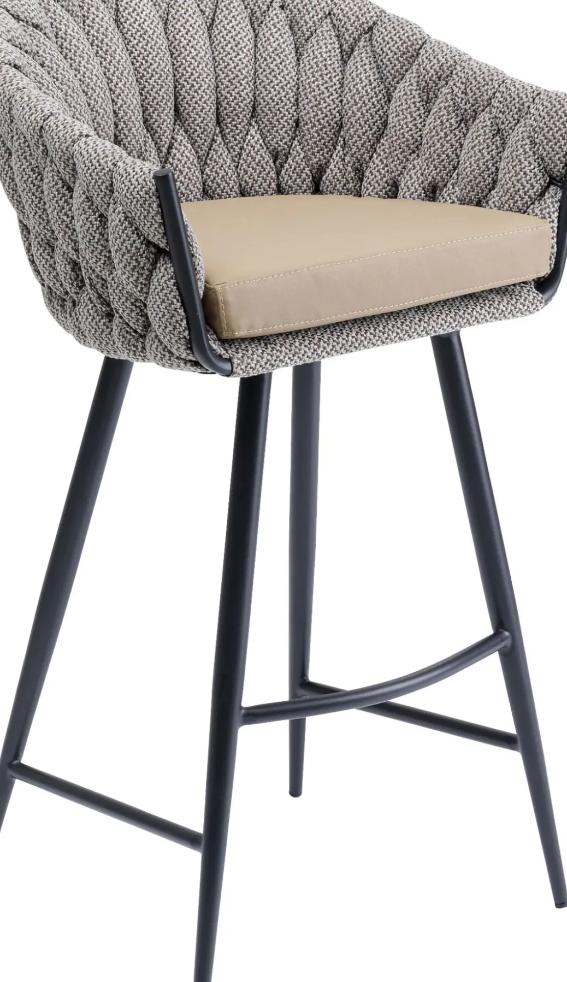 Barstol Knot - Grå/Beige - KARE Design