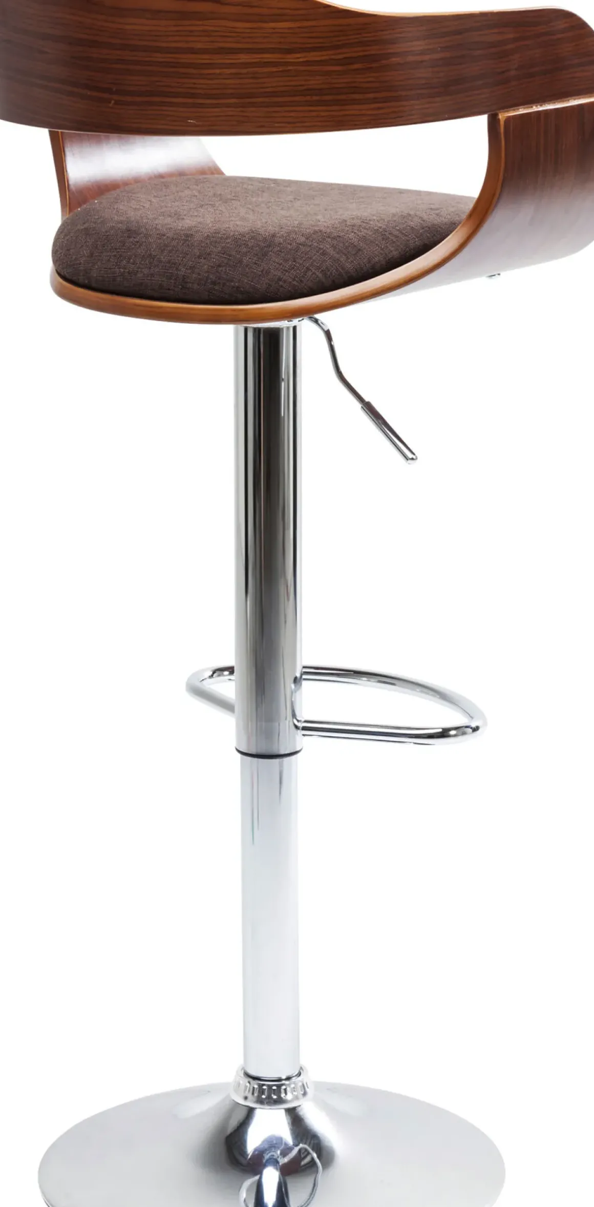 Barstol Monaco - Höj- och Sänkbar Krom/Brun - KARE Design