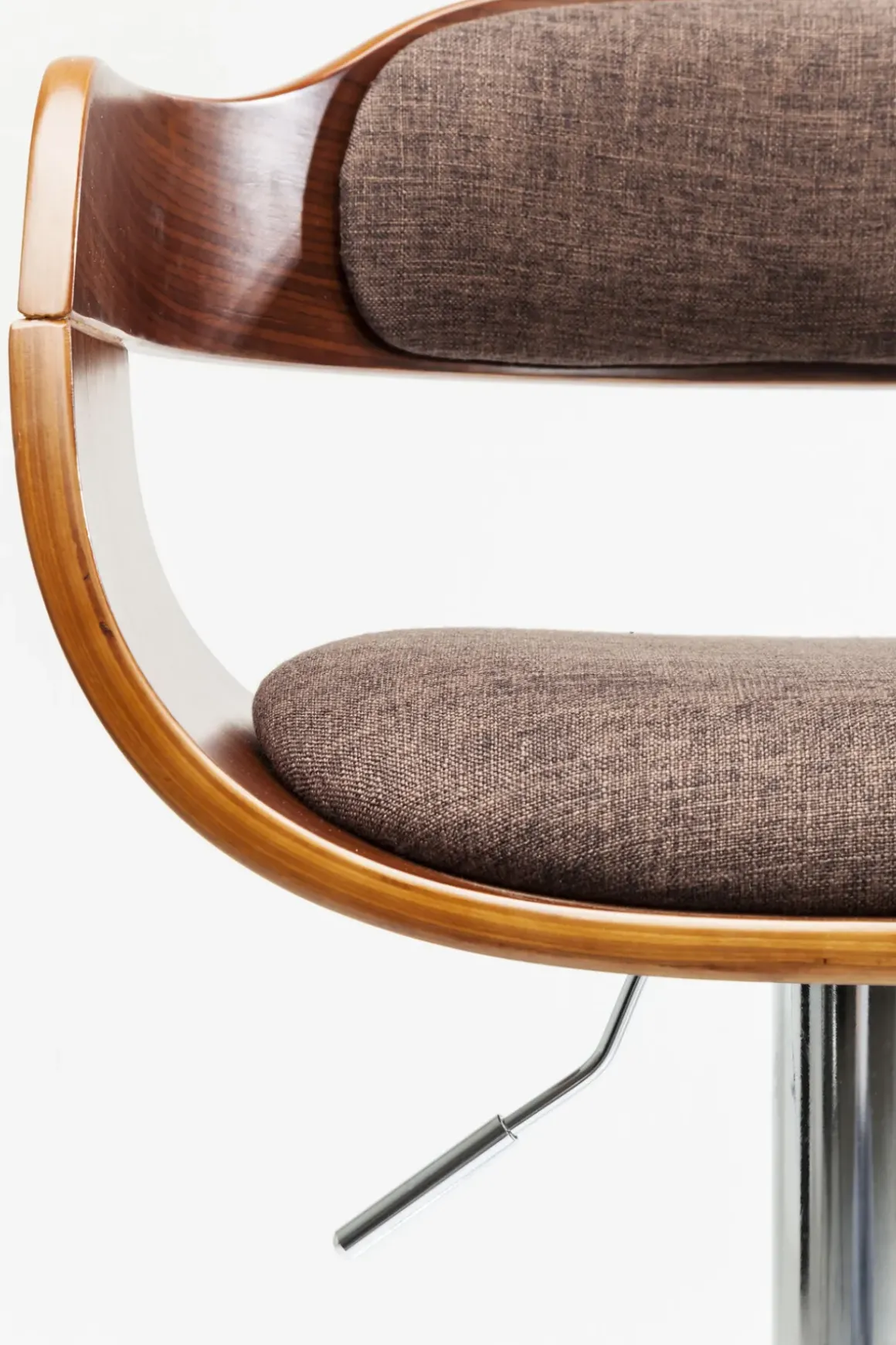 Barstol Monaco - Höj- och Sänkbar Krom/Brun - KARE Design