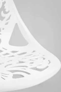 Barstol Ornament - Höj- och Sänkbar Krom/Vit - KARE Design
