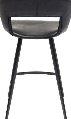 Barstol Reunion - Svart Konstläder - KARE Design
