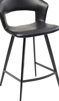 Barstol Reunion - Svart Konstläder - KARE Design
