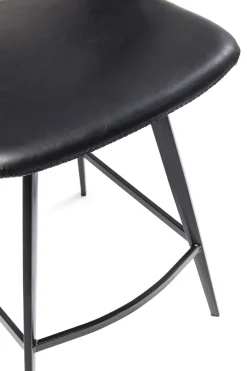 Barstol Reunion - Svart Konstläder - KARE Design