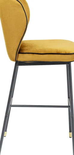 Barstol Stavanger - Brunguld Sammet/Svart - KARE Design