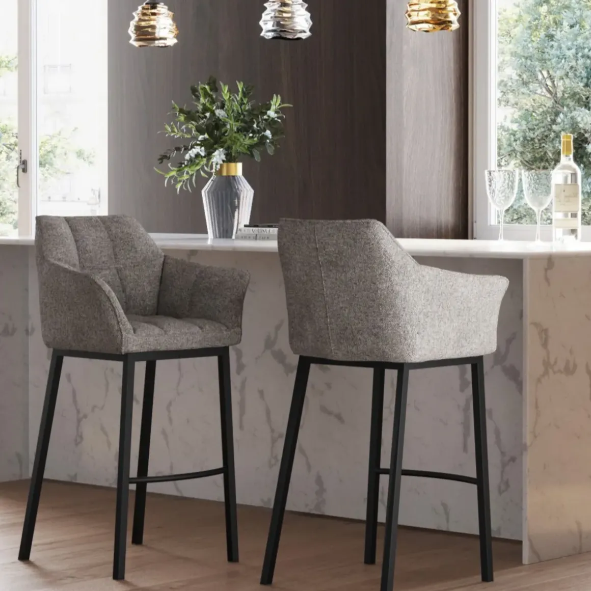 Barstol Thinktank - Grå/Svart - KARE Design