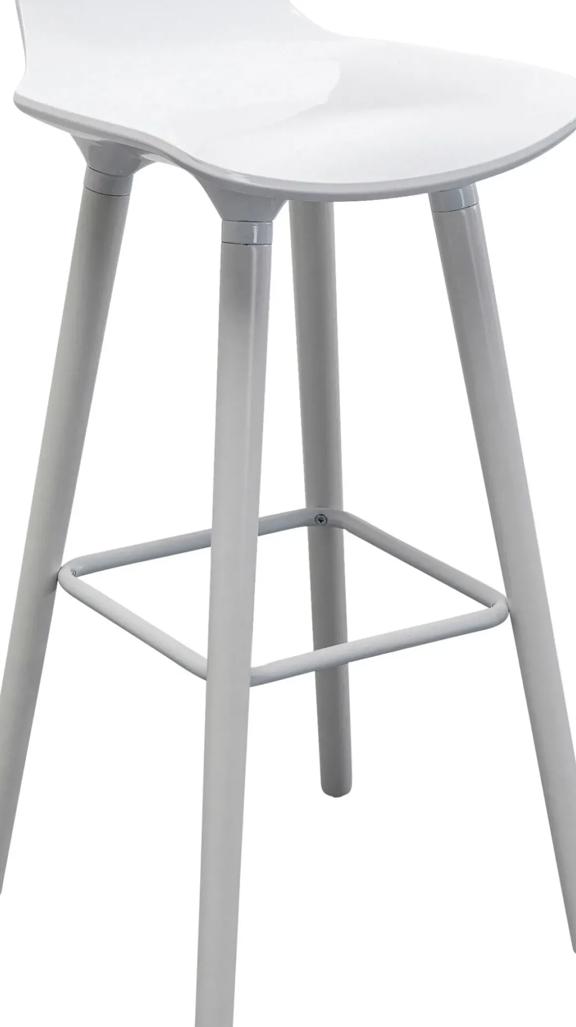 Barstol York - Vit, 75cm - KARE Design