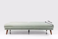 Bäddsoffa Lizzy - Grön, 210cm - KARE Design