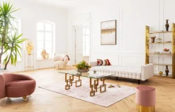 Bäddsoffa Milchbar - Beige, 219cm - KARE Design