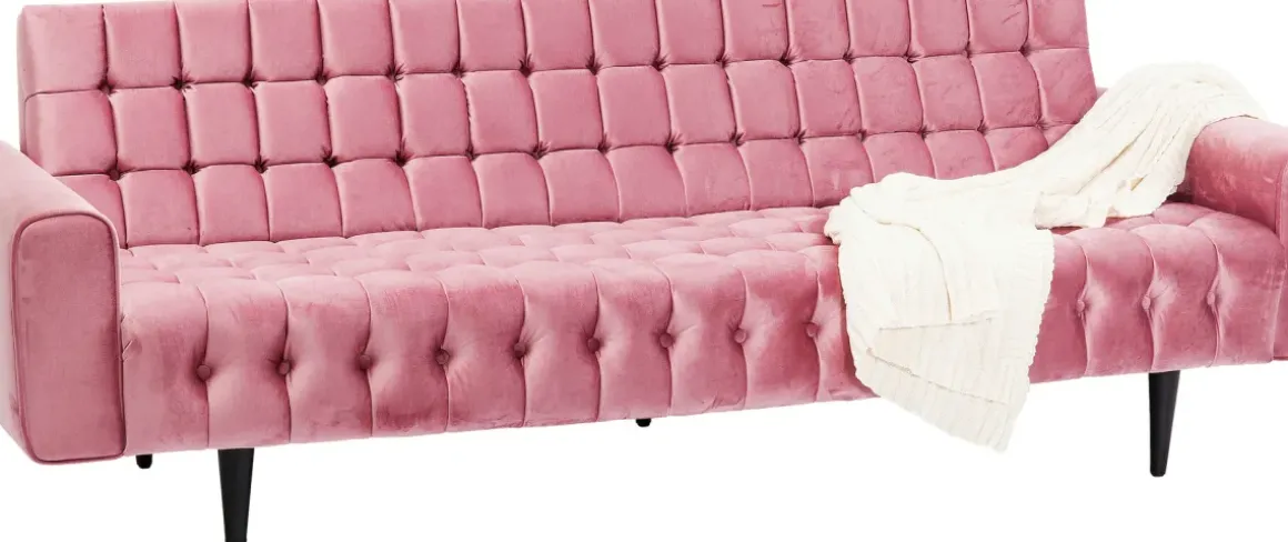 Bäddsoffa Milchbar - Mauve Sammet, 230cm - KARE Design