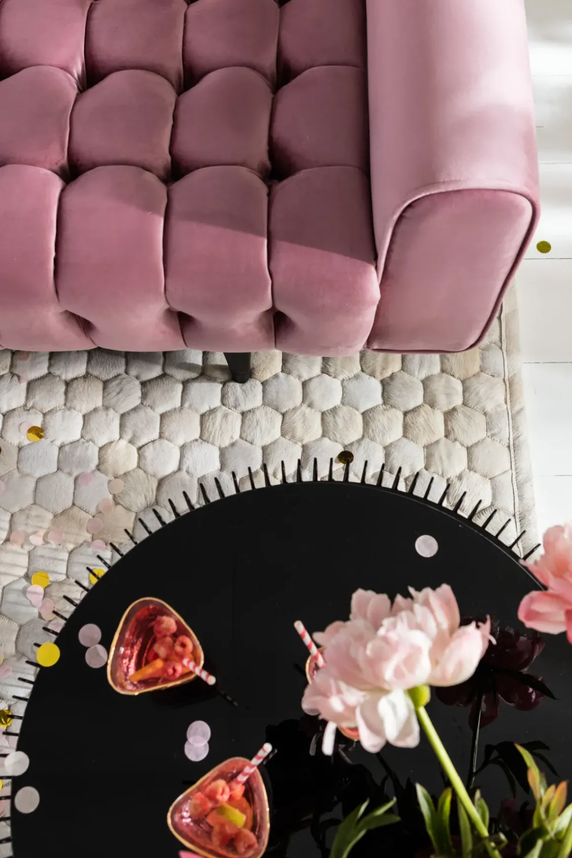 Bäddsoffa Milchbar - Mauve Sammet, 230cm - KARE Design