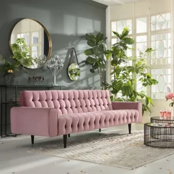 Bäddsoffa Milchbar - Mauve Sammet, 230cm - KARE Design