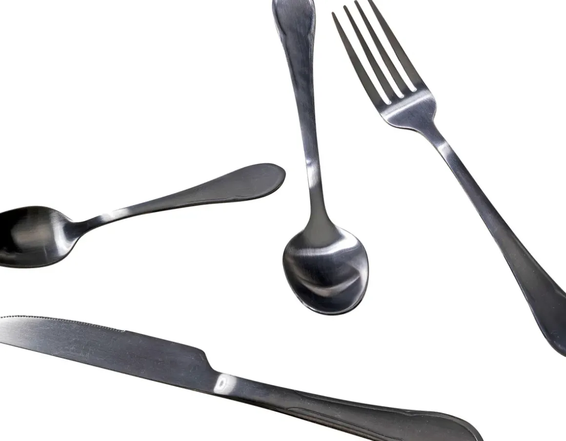 Bestick Cucina - Matt Svart, (16/part) - KARE Design