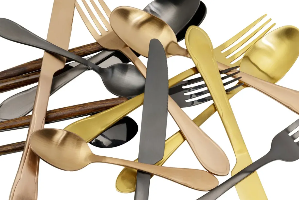 Bestick Cucina - Matt Svart, (16/part) - KARE Design