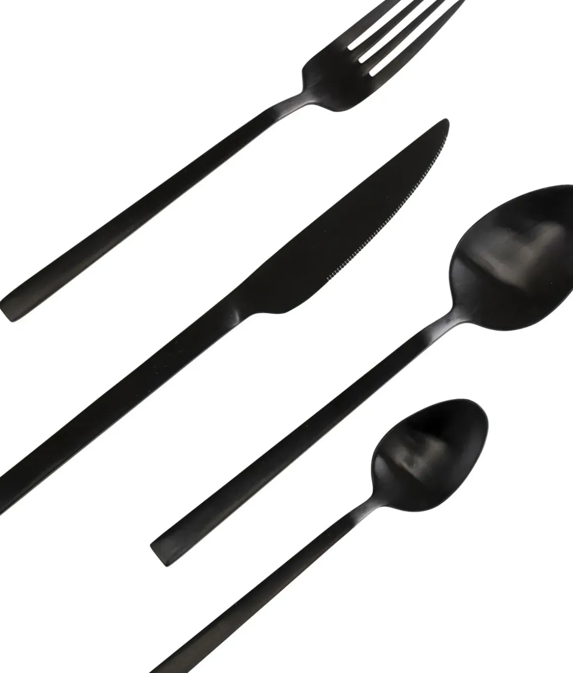 Bestick Gloria Matt Svart (16-part) - KARE Design