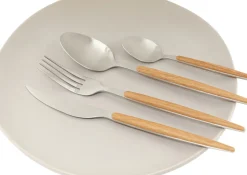 Bestick Paris - Natur/Silver, Matt, (16/del) - KARE Design