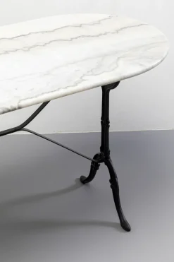 Bistro cafébord Kaffeehaus - Ovalt, Vitt, 120x60cm - KARE Design