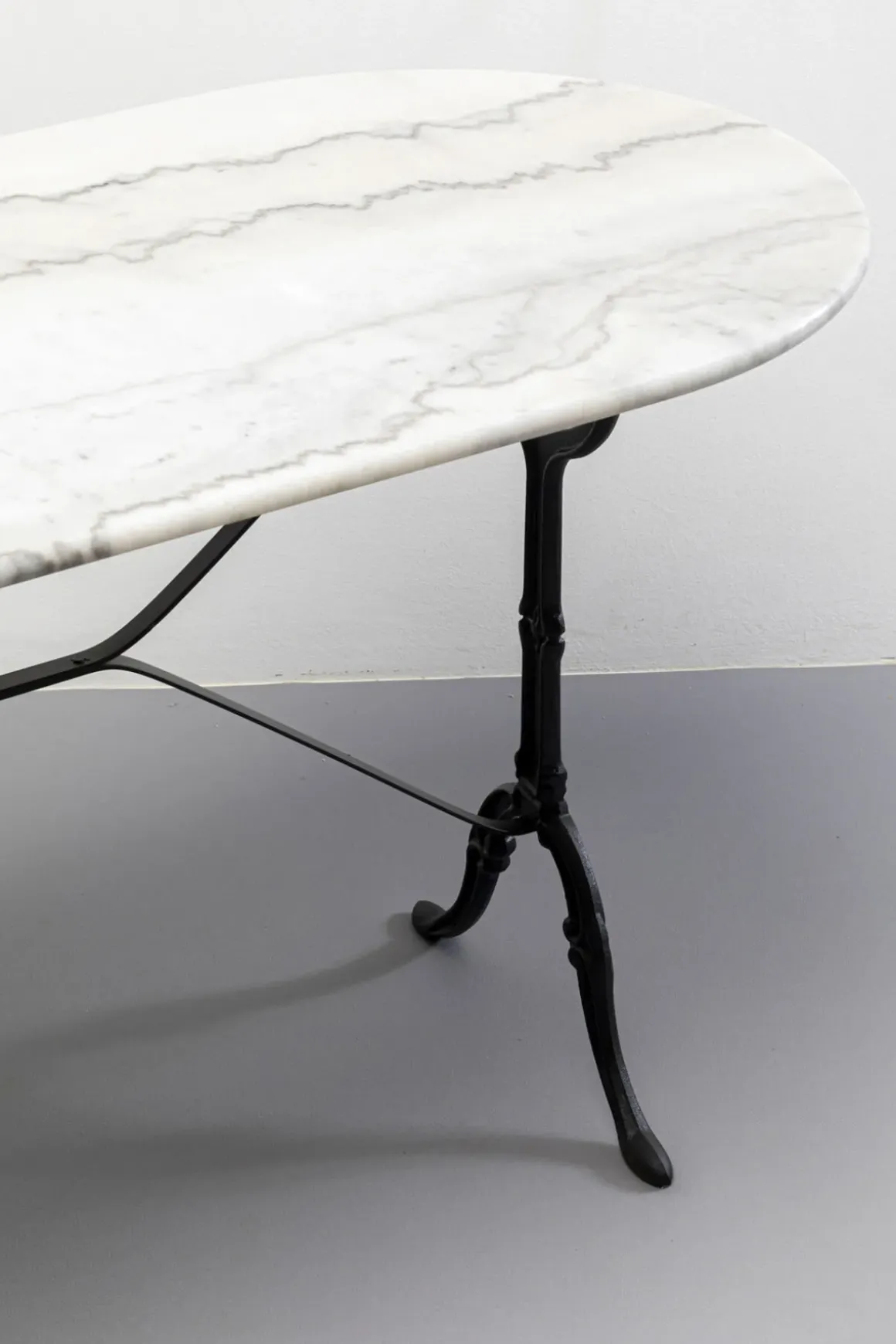 Bistro cafébord Kaffeehaus - Ovalt, Vitt, 120x60cm - KARE Design