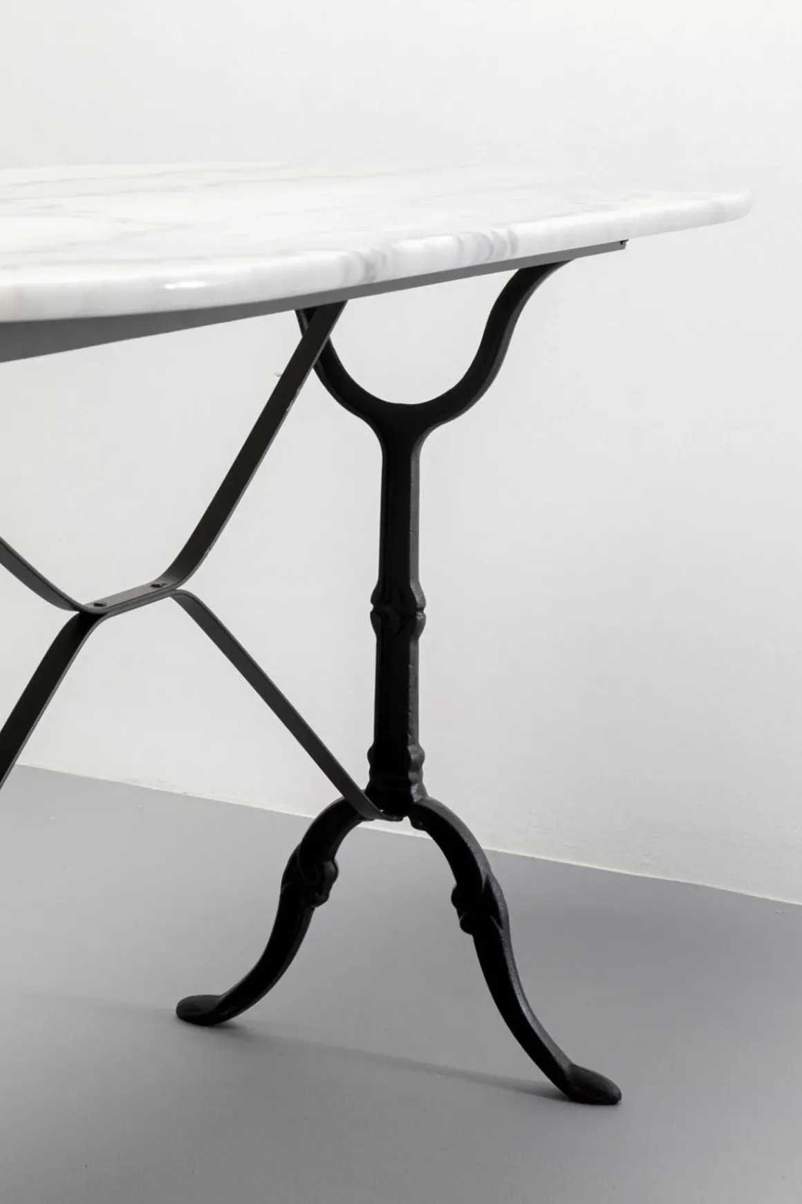 Bistro cafébord Kaffeehaus - Ovalt, Vitt, 120x60cm - KARE Design