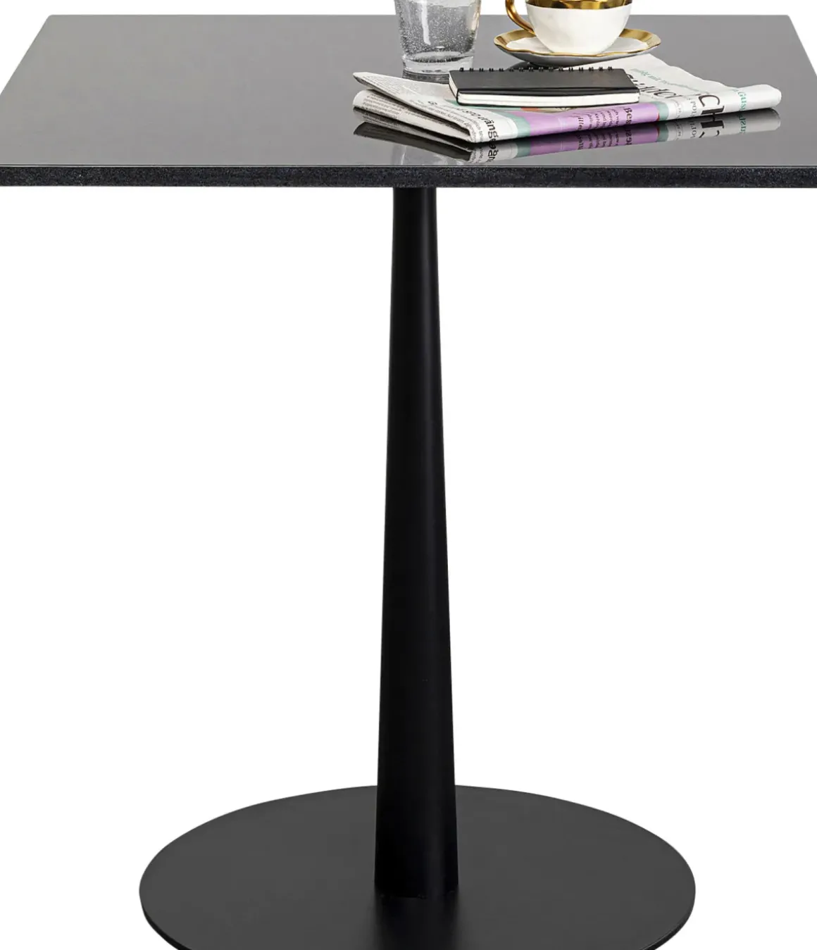 Bistro Capri Trädgård Cafébord - Svart, 70x70cm - KARE Design