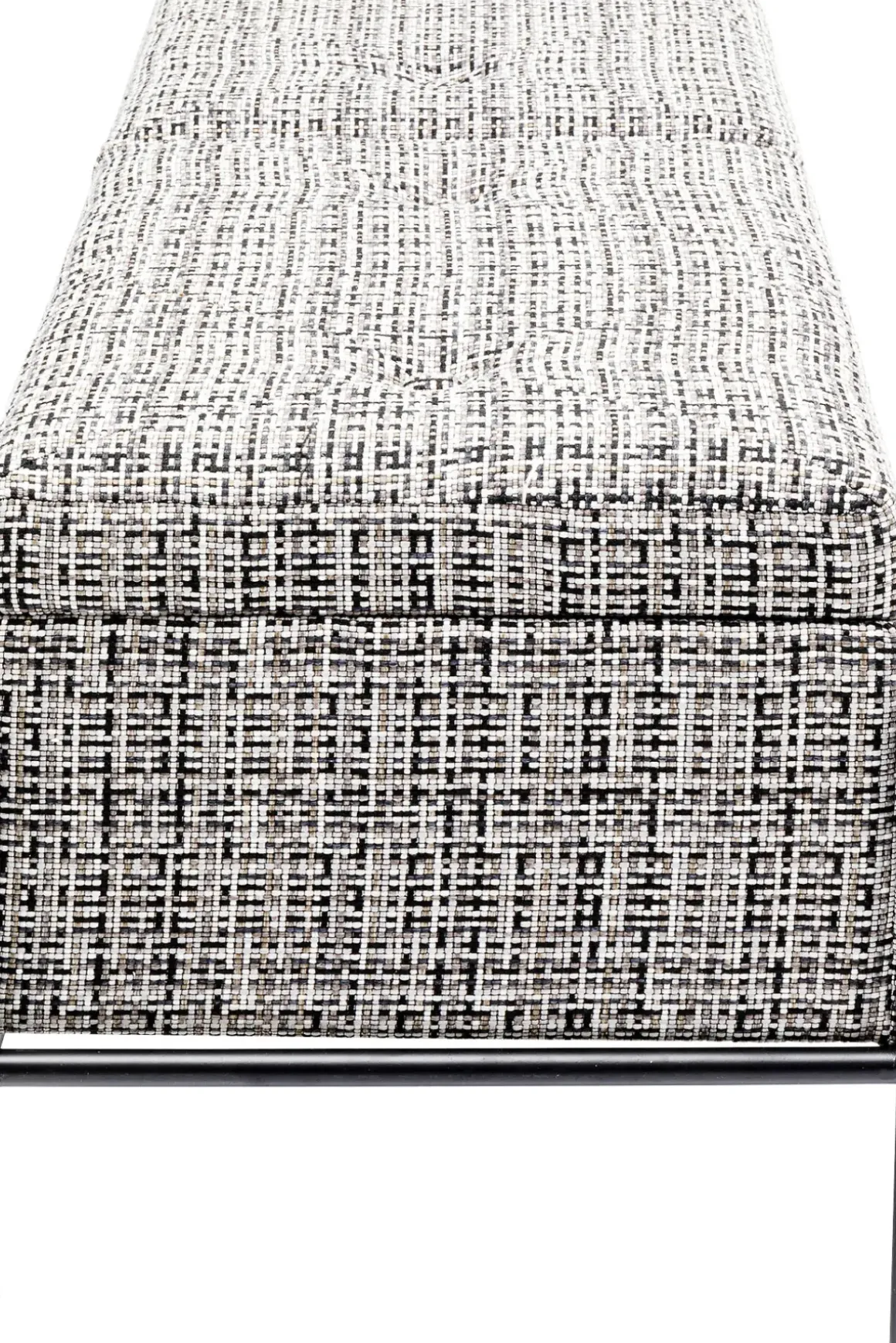 Bänk Buttons Förvaring, Salt & Pepper Struktur, 120cm - KARE Design