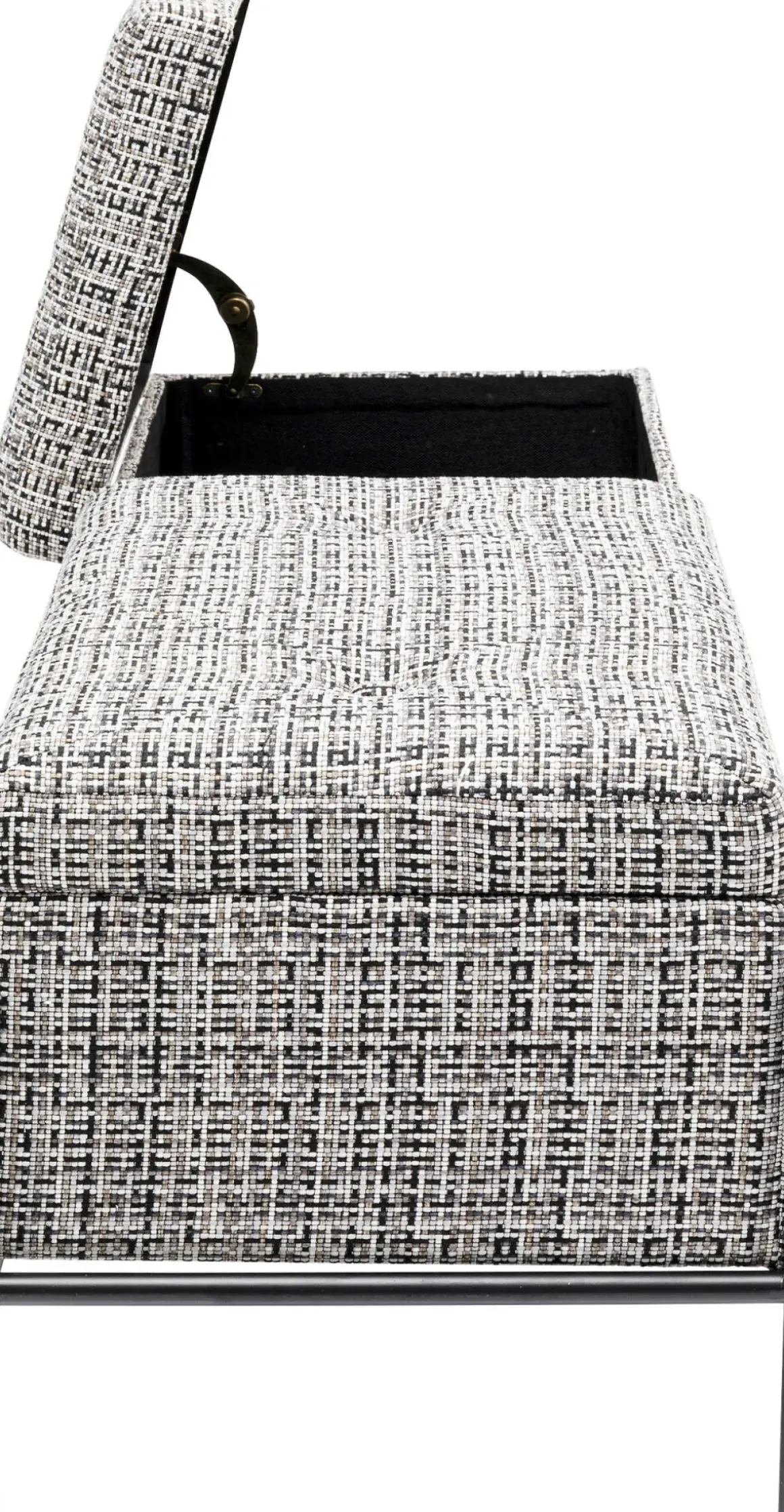 Bänk Buttons Förvaring, Salt & Pepper Struktur, 120cm - KARE Design