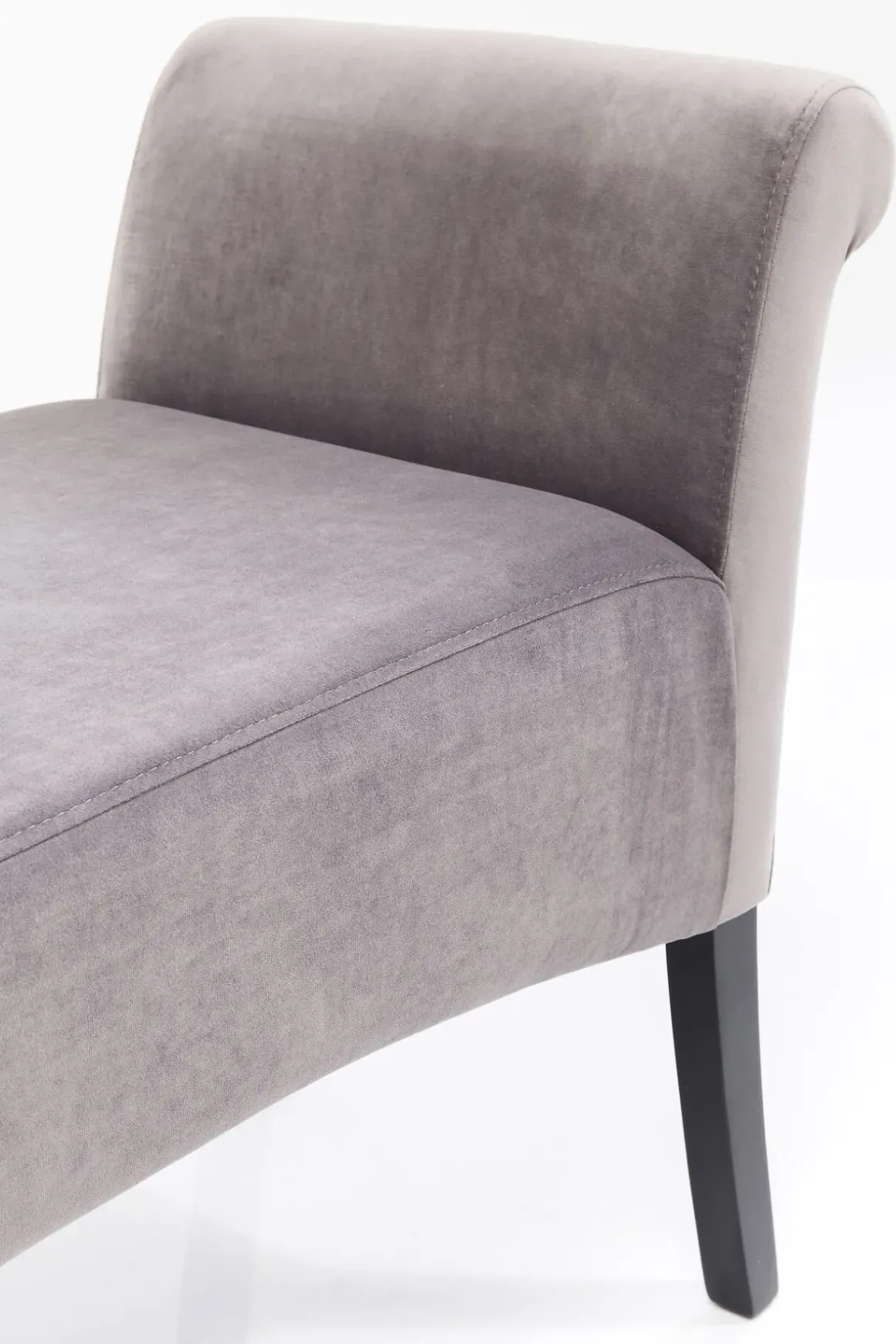 Bänk Motley - Ljusgrå Sammet, 107cm - KARE Design