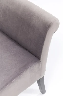 Bänk Motley - Ljusgrå Sammet, 107cm - KARE Design