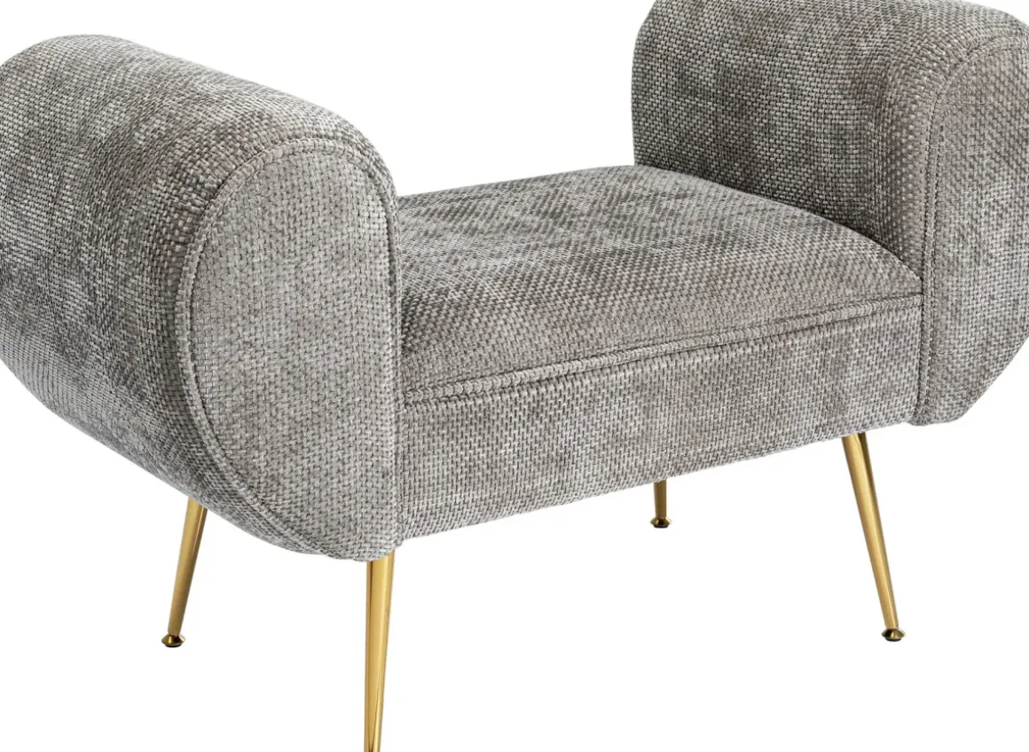 Bänk Trono - Grå, 100cm - KARE Design