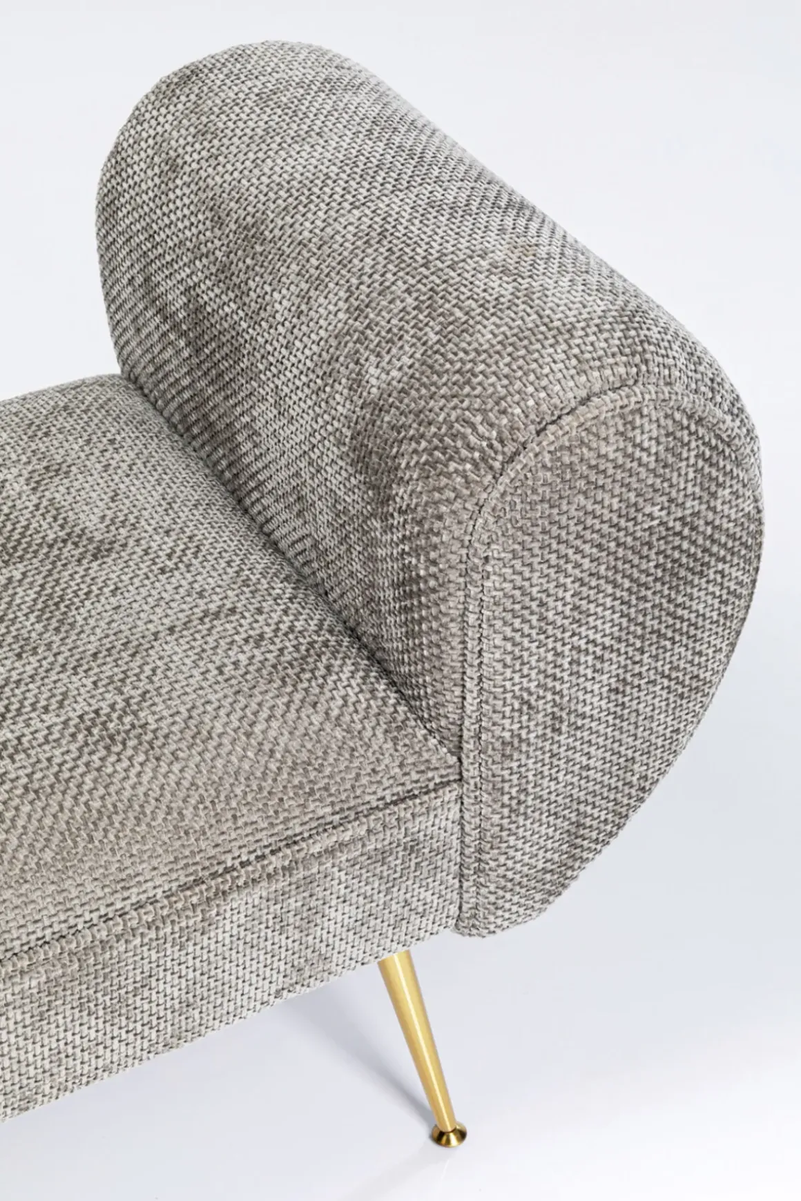 Bänk Trono - Grå, 100cm - KARE Design
