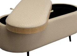 Bänk Venezia Storage - Flätad Beige 100cm - KARE Design