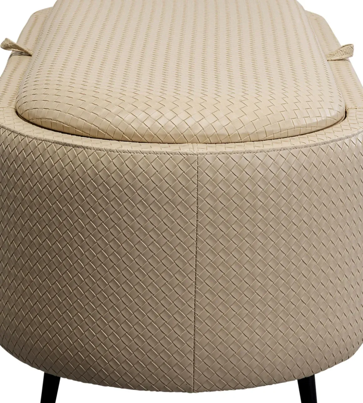 Bänk Venezia Storage - Flätad Beige 100cm - KARE Design
