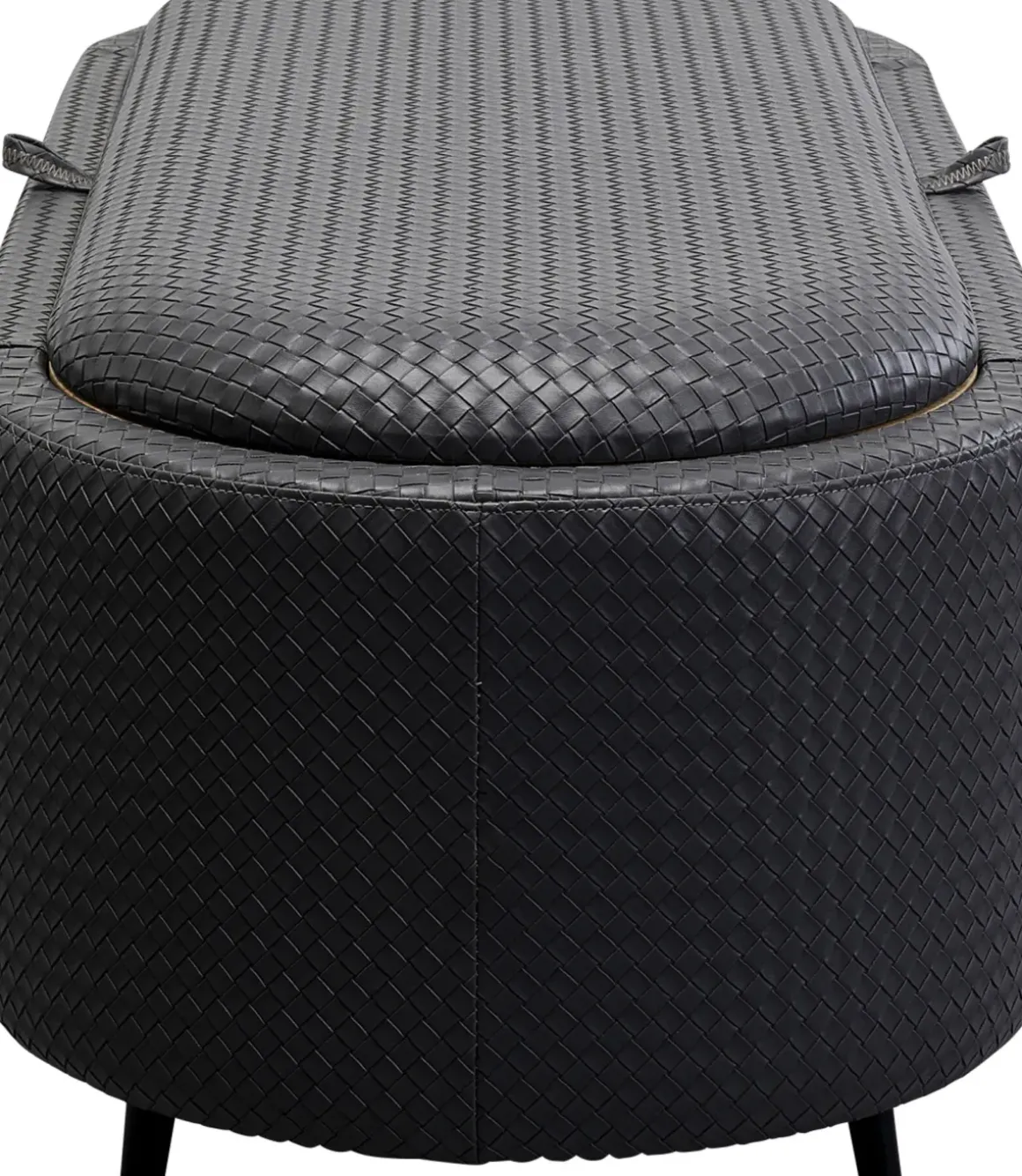 Bänk Venezia Storage - Flätad Svart 100cm - KARE Design