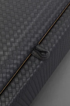 Bänk Venezia Storage - Flätad Svart 100cm - KARE Design