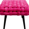 Bänk Weave - Pink,  66cm - KARE Design