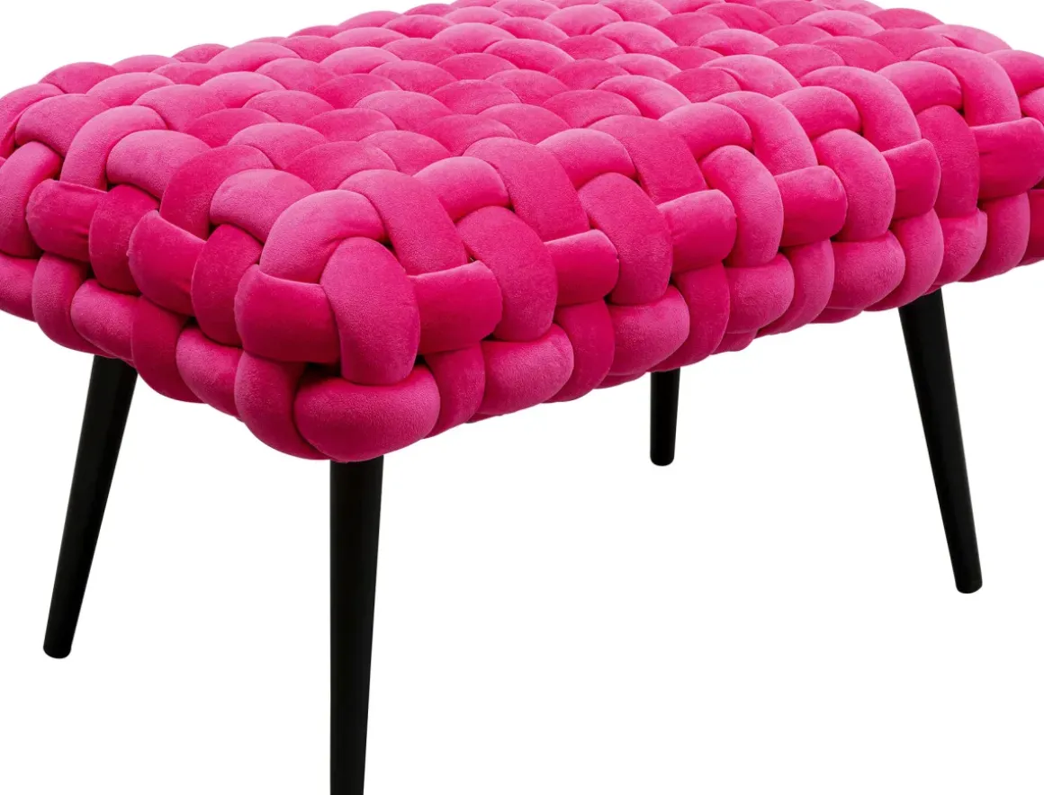 Bänk Weave - Pink, 66cm - KARE Design