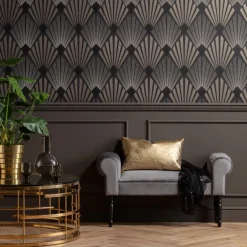 Bänk Wing - Grå Sammet - KARE Design