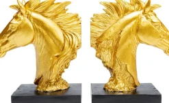 Bokstöd Fiesta - Guld Häst, 2 St. - KARE Design