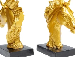 Bokstöd Fiesta - Guld Häst, 2 St. - KARE Design