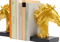 Bokstöd Fiesta - Guld Häst, 2 St. - KARE Design